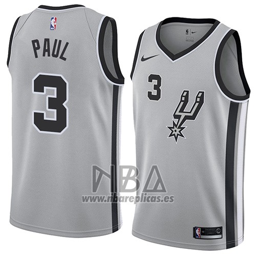 Camiseta San Antonio Spurs Brandon Paul NO 3 Statement 2018 Gris